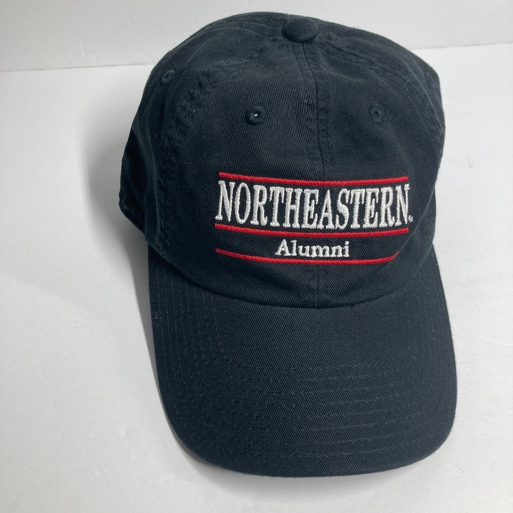 Northeastern University Huskies Alumni Cap Hat Adult Black Adjustable Strapback